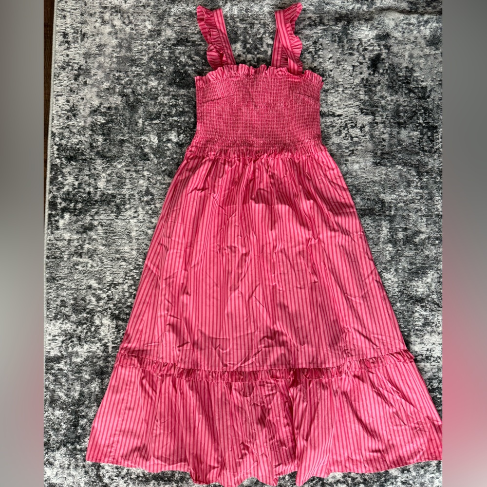 Draper James pink stripped dress